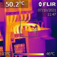Infrarot Wärmebildkamera zur Erkennung von defekten Bauteilen im Schaltschrank