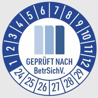 Prüfplakette Filterwartung