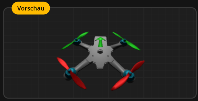 Die 3D-Vorschau in Betaflight 