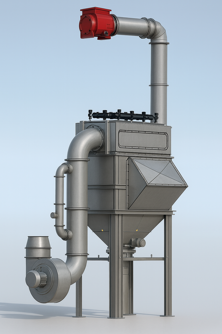 Nederman Filter: Modular aufgebautes Filtrationssystem ist darauf ausgelegt, flexibel an die spezifischen Anforderungen unserer Kunden angepasst zu werden. 